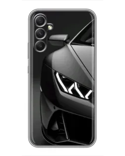 Чехол для Samsung Galaxy A34 с картинкой «Lamborghini фары детализация»