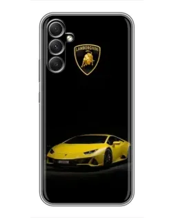 Чехол для Samsung Galaxy A34 с картинкой «Lamborghini желтый акцент»