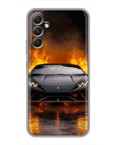 Чехол для Samsung Galaxy A34 с картинкой «Lamborghini в огне» Чехол для Samsung Galaxy A34 с картинкой «Lamborghini в огне»