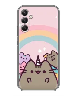 Чехол для Samsung Galaxy A34 с картинкой «Единорог Pusheen»