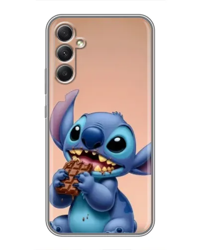 Чехол для Samsung Galaxy A34 с картинкой «Стич ест шоколад» Чехол для Samsung Galaxy A34 с картинкой «Стич ест шоколад»