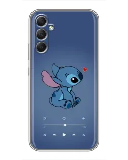 Чехол для Samsung Galaxy A34 с картинкой «Музыкальный Stitch»