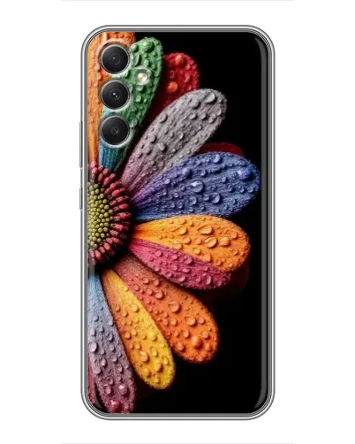 Чохол для Samsung Galaxy A34 з картинкою «Райдужна квітка»