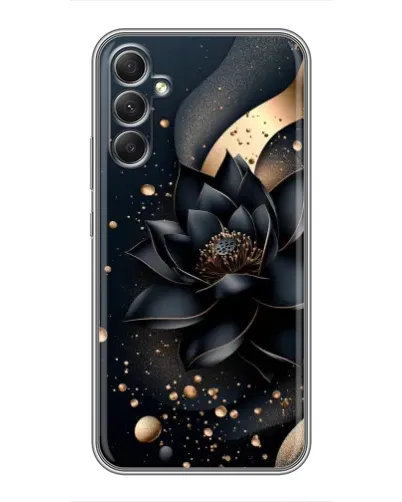 Чохол для Samsung Galaxy A34 з картинкою «Чорний лотос»