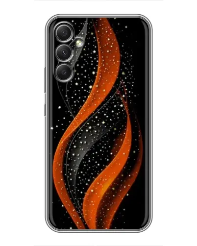 Чехол для Samsung Galaxy A34 с картинкой «Огненная звездная волна»