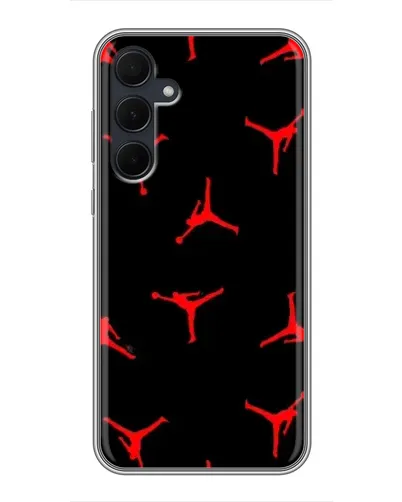Чехол для Samsung Galaxy A35 (5G) с картинкой «Jordan Red Pattern»