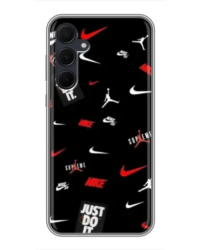 Чехол для Samsung Galaxy A35 (5G) с картинкой «Nike Mix Pattern»