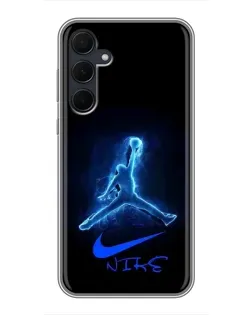 Чохол для Samsung Galaxy A35 (5G) з картинкою «Jordan Neon Blue»
