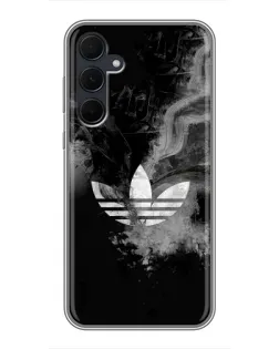 Чехол для Samsung Galaxy A35 (5G) с картинкой «Абстрактный дым Adidas»