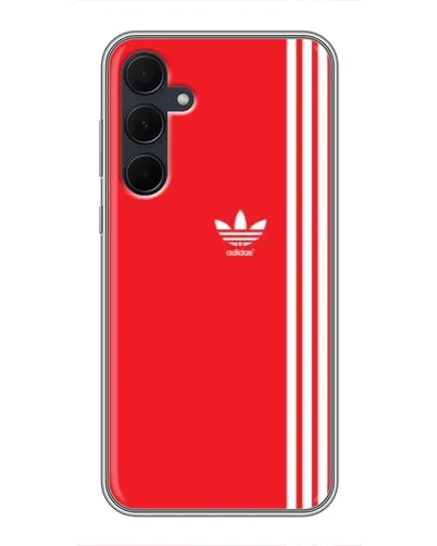 Чехол для Samsung Galaxy A35 (5G) с картинкой «Красный минимализм Adidas»