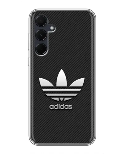 Чехол для Samsung Galaxy A35 (5G) с картинкой «Adidas Карбоновая текстура»