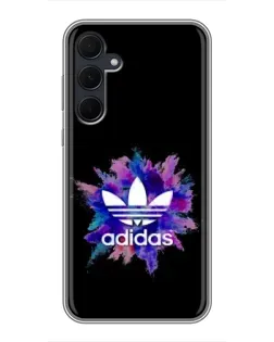 Чехол для Samsung Galaxy A35 (5G) с картинкой «Взрыв красок Adidas»