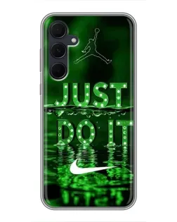 Чехол для Samsung Galaxy A35 (5G) с картинкой «Зеленый неоновый Nike» Чехол для Samsung Galaxy A35 (5G) с картинкой «Зеленый неоновый Nike»