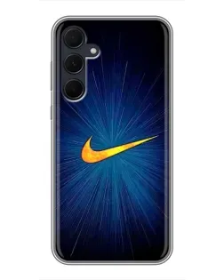 Чехол для Samsung Galaxy A35 (5G) с картинкой «Синий пульс Nike» Чехол для Samsung Galaxy A35 (5G) с картинкой «Синий пульс Nike»