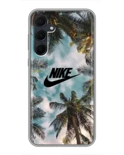 Чехол для Samsung Galaxy A35 (5G) с картинкой «Тропический принт Nike» Чехол для Samsung Galaxy A35 (5G) с картинкой «Тропический принт Nike»