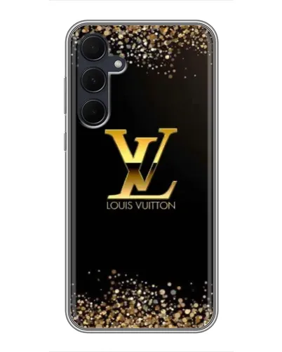 Чехол для Samsung Galaxy A35 (5G) с картинкой «LV — золотые искры»