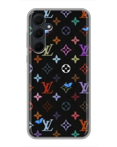 Чехол для Samsung Galaxy A35 (5G) с картинкой «Цветная монограмма LV»