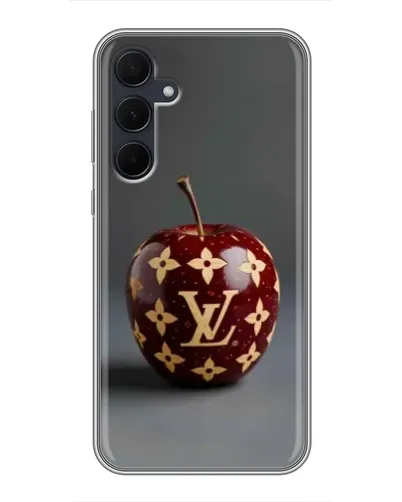 Чехол для Samsung Galaxy A35 (5G) с картинкой «Красное яблоко LV»