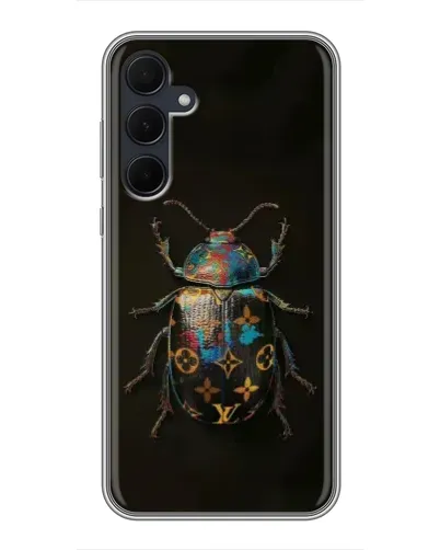 Чехол для Samsung Galaxy A35 (5G) с картинкой «LV — мраморный принт»
