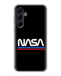 Чехол для Samsung Galaxy A35 (5G) с картинкой «NASA — классика Red Blue»