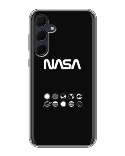 Чехол для Samsung Galaxy A35 (5G) с картинкой «NASA — технический принт» Чехол для Samsung Galaxy A35 (5G) с картинкой «NASA — технический принт»
