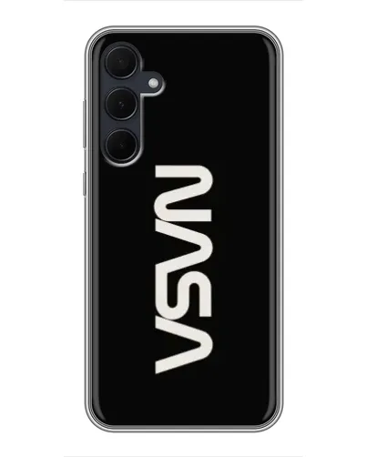 Чехол для Samsung Galaxy A35 (5G) с картинкой «NASA — вертикальный логотип» Чехол для Samsung Galaxy A35 (5G) с картинкой «NASA — вертикальный логотип»