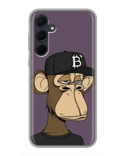 Чехол для Samsung Galaxy A35 (5G) с картинкой «Bored Ape в кепке»