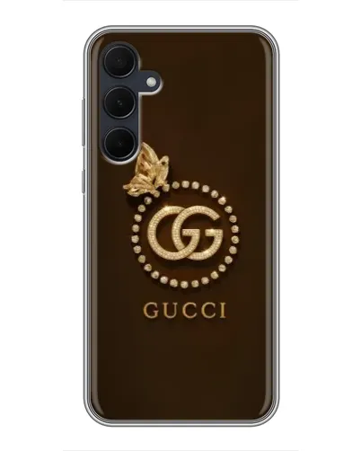 Чехол для Samsung Galaxy A35 (5G) с картинкой «Gucci — золотая бабочка»