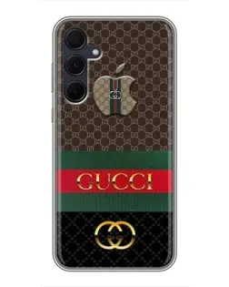Чехол для Samsung Galaxy A35 (5G) с картинкой «Gucci — брендированный десерт»