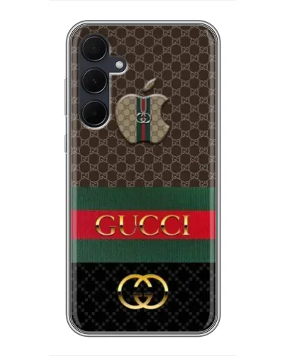Чехол для Samsung Galaxy A35 (5G) с картинкой «Gucci — брендированный десерт»
