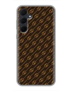 Чехол для Samsung Galaxy A35 (5G) с картинкой «Gucci — золотые диагонали»