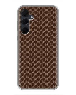 Чохол для Samsung Galaxy A35 (5G) з картинкою «Gucci — шоколадна сітка» Чохол для Samsung Galaxy A35 (5G) з картинкою «Gucci — шоколадна сітка»