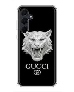 Чохол для Samsung Galaxy A35 (5G) з картинкою «Gucci — срібний лев» Чохол для Samsung Galaxy A35 (5G) з картинкою «Gucci — срібний лев»