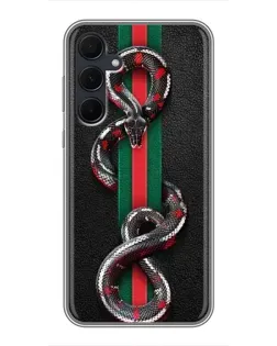 Чохол для Samsung Galaxy A35 (5G) з картинкою «Gucci — змія на смузі» Чохол для Samsung Galaxy A35 (5G) з картинкою «Gucci — змія на смузі»