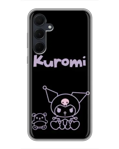 Чехол для Samsung Galaxy A35 (5G) с картинкой «Kuromi — черный минимализм»