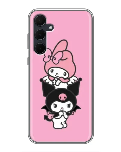Чехол для Samsung Galaxy A35 (5G) с картинкой «My Melody и Kuromi»