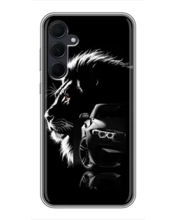 Чехол для Samsung Galaxy A35 (5G) с картинкой «BMW и лев» Чехол для Samsung Galaxy A35 (5G) с картинкой «BMW и лев»