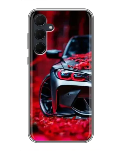 Чехол для Samsung Galaxy A35 (5G) с картинкой «Спортивная BMW и цветы» Чехол для Samsung Galaxy A35 (5G) с картинкой «Спортивная BMW и цветы»