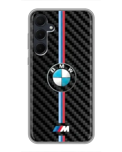 Чехол для Samsung Galaxy A35 (5G) с картинкой «Эмблема BMW и карбон» Чехол для Samsung Galaxy A35 (5G) с картинкой «Эмблема BMW и карбон»