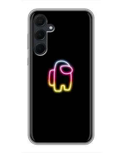 Чехол для Samsung Galaxy A35 (5G) с картинкой «Among Us градиент»
