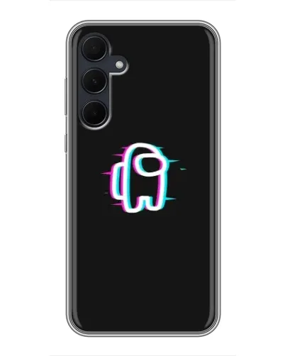 Чехол для Samsung Galaxy A35 (5G) с картинкой «Among Us неон»