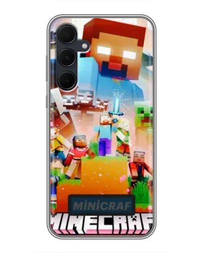 Чехол для Samsung Galaxy A35 (5G) с картинкой «Minecraft герои игры» Чехол для Samsung Galaxy A35 (5G) с картинкой «Minecraft герои игры»