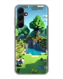 Чехол для Samsung Galaxy A35 (5G) с картинкой «Minecraft летний день»