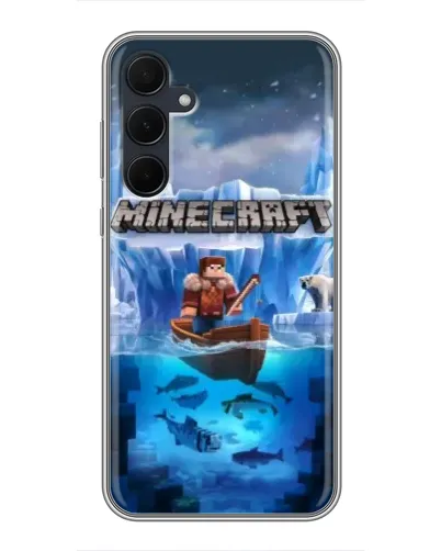 Чехол для Samsung Galaxy A35 (5G) с картинкой «Minecraft ледяной мир» Чехол для Samsung Galaxy A35 (5G) с картинкой «Minecraft ледяной мир»