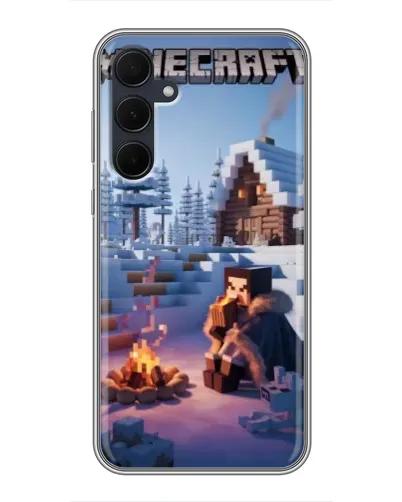 Чехол для Samsung Galaxy A35 (5G) с картинкой «Зимний Minecraft» Чехол для Samsung Galaxy A35 (5G) с картинкой «Зимний Minecraft»