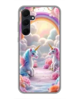 Чохол для Samsung Galaxy A35 (5G) з картинкою «Веселка і єдинороги» Чохол для Samsung Galaxy A35 (5G) з картинкою «Веселка і єдинороги»