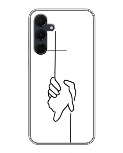 Чехол для Samsung Galaxy A35 (5G) с картинкой «Рука держит» Чехол для Samsung Galaxy A35 (5G) с картинкой «Рука держит»