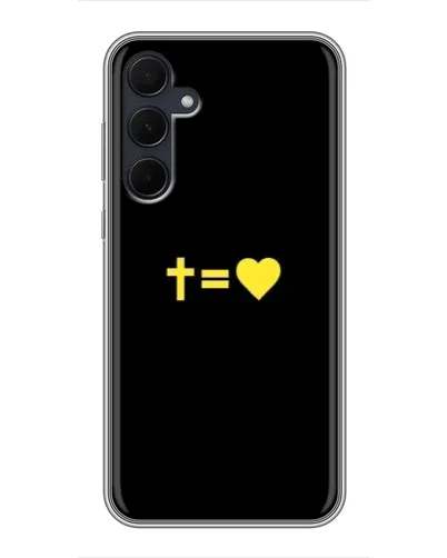 Чехол для Samsung Galaxy A35 (5G) с картинкой «Сердце и Крест» Чехол для Samsung Galaxy A35 (5G) с картинкой «Сердце и Крест»