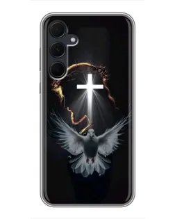 Чехол для Samsung Galaxy A35 (5G) с картинкой «Голубь и Свет»