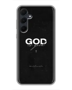 Чехол для Samsung Galaxy A35 (5G) с картинкой «GOD — Бог над всем»